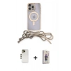 MARSİLYAN™- iPhone 13 Pro Max Kılıf Eksen Özel Seri - Siyah Bilvis 3D Cam Ekran Koruyucu + Shine Kamera Lens - GD