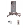 MARSİLYAN™- iPhone 13 Pro Max Kılıf Eksen Özel Seri - Siyah Bilvis 3D Cam Ekran Koruyucu + Pers Alüminyum Kamera Lens - SABE