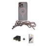 MARSİLYAN™- iPhone 13 Pro Max Kılıf Eksen Özel Seri - Siyah Bilvis 3D Mat Cam Ekran Koruyucu + Raze Metal Kamera Lens - GD