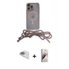 MARSİLYAN™- iPhone 13 Pro Max Kılıf Eksen Özel Seri - Siyah Bilvis 3D Mat Cam Ekran Koruyucu + Pers Alüminyum Kamera Lens - SABE