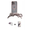 MARSİLYAN™- iPhone 13 Pro Max Kılıf Eksen Özel Seri - Siyah Bilvis 3D Mat Cam Ekran Koruyucu + Pers Alüminyum Kamera Lens - GI