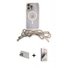 MARSİLYAN™- iPhone 13 Pro Max Kılıf Eksen Özel Seri - Siyah Bilvis 3D Mat Cam Ekran Koruyucu + Rainbow Kamera Lens Koruma Cam - MR