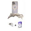 MARSİLYAN™- iPhone 13 Pro Max Kılıf Eksen Özel Seri - Siyah Bilvis 5in1 3D Magic Cam Ekran Koruyucu + Pers Alüminyum Kamera Lens - GD