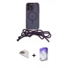 MARSİLYAN™- iPhone 13 Pro Max Kılıf Eksen Özel Seri - Siyah Bilvis 5in1 3D Magic Cam Ekran Koruyucu + Pers Alüminyum Kamera Lens - GD