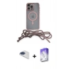 MARSİLYAN™- iPhone 13 Pro Max Kılıf Eksen Özel Seri - Siyah Bilvis 5in1 3D Magic Cam Ekran Koruyucu + Pers Alüminyum Kamera Lens - LT