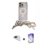 MARSİLYAN™- iPhone 13 Pro Max Kılıf Eksen Özel Seri - Siyah Bilvis 5in1 3D Magic Cam Ekran Koruyucu + Pers Alüminyum Kamera Lens - LT