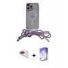 MARSİLYAN™- iPhone 13 Pro Max Kılıf Eksen Özel Seri - Siyah Bilvis 5in1 3D Magic Cam Ekran Koruyucu + Pers Alüminyum Kamera Lens - GI