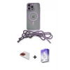 MARSİLYAN™- iPhone 13 Pro Max Kılıf Eksen Özel Seri - Siyah Bilvis 5in1 3D Magic Cam Ekran Koruyucu + Pers Alüminyum Kamera Lens - KI