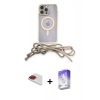 MARSİLYAN™- iPhone 13 Pro Max Kılıf Eksen Özel Seri - Siyah Bilvis 5in1 3D Magic Cam Ekran Koruyucu + Pers Alüminyum Kamera Lens - KI