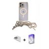 MARSİLYAN™- iPhone 13 Pro Max Kılıf Eksen Özel Seri - Siyah Bilvis 5in1 3D Magic Cam Ekran Koruyucu + Pers Alüminyum Kamera Lens - SABE