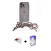 MARSİLYAN™- iPhone 13 Pro Max Kılıf Eksen Özel Seri - Siyah Bilvis 5in1 3D Magic Cam Ekran Koruyucu + Pers Alüminyum Kamera Lens - KI
