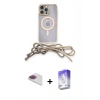 MARSİLYAN™- iPhone 13 Pro Max Kılıf Eksen Özel Seri - Siyah Bilvis 5in1 3D Magic Cam Ekran Koruyucu + Pers Alüminyum Kamera Lens - GI