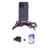 MARSİLYAN™- iPhone 13 Pro Max Kılıf Eksen Özel Seri - Siyah Bilvis 5in1 3D Magic Cam Ekran Koruyucu + Raze Metal Kamera Lens - GD