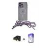 MARSİLYAN™- iPhone 13 Pro Max Kılıf Eksen Özel Seri - Siyah Bilvis 5in1 3D Magic Cam Ekran Koruyucu + Raze Metal Kamera Lens - GD