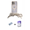 MARSİLYAN™- iPhone 13 Pro Max Kılıf Eksen Özel Seri - Siyah Bilvis 5in1 3D Magic Cam Ekran Koruyucu + Shine Kamera Lens Koruma Cam - MI