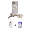 MARSİLYAN™- iPhone 13 Pro Max Kılıf Eksen Özel Seri - Siyah Bilvis 5in1 3D Magic Cam Ekran Koruyucu + Shine Kamera Lens - GD