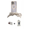 MARSİLYAN™- iPhone 13 Pro Max Kılıf Eksen Özel Seri - Siyah Bilvis Hayalet Cam Ekran Koruyucu + Rainbow Kamera Lens Koruma Cam - KI