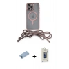 MARSİLYAN™- iPhone 13 Pro Max Kılıf Eksen Özel Seri - Siyah Bilvis Hayalet Cam Ekran Koruyucu + Shine Kamera Lens Koruma Cam - MI