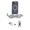 MARSİLYAN™- iPhone 13 Pro Max Kılıf Eksen Özel Seri - Siyah Bilvis Hayalet Cam Ekran Koruyucu + Pers Alüminyum Kamera Lens - SABE