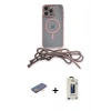 MARSİLYAN™- iPhone 13 Pro Max Kılıf Eksen Özel Seri - Siyah Bilvis Hayalet Cam Ekran Koruyucu + Turuncu Renkli Kamera Lens Koruma Cam