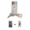 MARSİLYAN™- iPhone 13 Pro Max Kılıf Eksen Özel Seri - Siyah Bilvis Hayalet Cam Ekran Koruyucu + Neon Fosforlu Kamera Lens - YL