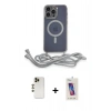 MARSİLYAN™- iPhone 13 Pro Max Kılıf Eksen Özel Seri - Siyah Joko 5D Cam + Shine Kamera Lens - GD