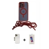 MARSİLYAN™- iPhone 13 Pro Max Kılıf Eksen Özel Seri - Siyah Joko 5D Cam + Shine Kamera Lens - GD