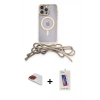 MARSİLYAN™- iPhone 13 Pro Max Kılıf Eksen Özel Seri - Siyah Joko 5D Cam + Kırmızı Pers Alüminyum Kamera Lens