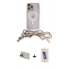 MARSİLYAN™- iPhone 13 Pro Max Kılıf Eksen Özel Seri - Siyah Joko 5D Cam + Rainbow Kamera Lens Koruma Cam - REGD