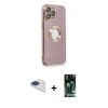 MARSİLYAN™- iPhone 13 Pro Max Kılıf İz Form Serisi - Şeffaf 360 Full Body Arka Koruyucu + Pers Alüminyum Kamera Lens - LT