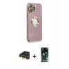MARSİLYAN™- iPhone 13 Pro Max Kılıf İz Form Serisi - Şeffaf 360 Full Body Arka Koruyucu + Raze Metal Kamera Lens - GD