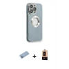 MARSİLYAN™- iPhone 13 Pro Max Kılıf İz Form Serisi - Şeffaf Maxco Cam Ekran Koruyucu + Shine Kamera Lens Koruma Cam - MI