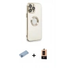 MARSİLYAN™- iPhone 13 Pro Max Kılıf İz Form Serisi - Şeffaf Maxco Cam Ekran Koruyucu + Shine Kamera Lens Koruma Cam - MI