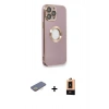 MARSİLYAN™- iPhone 13 Pro Max Kılıf İz Form Serisi - Şeffaf Maxco Cam Ekran Koruyucu + Renkli Kamera Lens Koruma Cam - SI