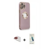 MARSİLYAN™- iPhone 13 Pro Max Kılıf İz Form Serisi - Şeffaf Pasifik Cam Ekran Koruyucu + Pers Alüminyum Kamera Lens - KI