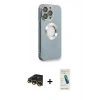 MARSİLYAN™- iPhone 13 Pro Max Kılıf İz Form Serisi - Şeffaf Pasifik Cam Ekran Koruyucu + Raze Metal Kamera Lens - GD