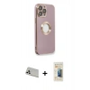 MARSİLYAN™- iPhone 13 Pro Max Kılıf İz Form Serisi - Siyah 6D Mat Seramik Hayalet Nano Ekran Koruyucu + Rainbow Kamera Lens Koruma Cam - BZ