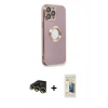 MARSİLYAN™- iPhone 13 Pro Max Kılıf İz Form Serisi - Siyah 6D Mat Seramik Hayalet Nano Ekran Koruyucu + Raze Metal Kamera Lens - GD