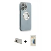 MARSİLYAN™- iPhone 13 Pro Max Kılıf İz Form Serisi - Siyah 6D Mat Seramik Hayalet Nano Ekran Koruyucu + Rainbow Kamera Lens Koruma Cam - REGD