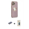 MARSİLYAN™- iPhone 13 Pro Max Kılıf İz Form Serisi - Siyah 6D Mat Seramik Hayalet Nano Ekran Koruyucu + Renkli Kamera Lens Koruma Cam - TU