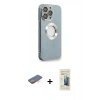 MARSİLYAN™- iPhone 13 Pro Max Kılıf İz Form Serisi - Siyah 6D Mat Seramik Hayalet Nano Ekran Koruyucu + Renkli Kamera Lens Koruma Cam - TU