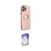 MARSİLYAN™- iPhone 13 Pro Max Kılıf İz Form Serisi - Siyah Bilvis 5in1 3D Magic Cam Ekran Koruyucu