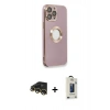 MARSİLYAN™- iPhone 13 Pro Max Kılıf İz Form Serisi - Siyah Bilvis Hayalet Cam Ekran Koruyucu + Raze Metal Kamera Lens - GD