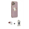 MARSİLYAN™- iPhone 13 Pro Max Kılıf İz Form Serisi - Siyah Bilvis Hayalet Cam Ekran Koruyucu + Pers Alüminyum Kamera Lens - KI