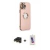 MARSİLYAN™- iPhone 13 Pro Max Kılıf İz Form Serisi - Siyah Joko 5D Cam + Raze Metal Kamera Lens - GD
