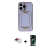 MARSİLYAN™- iPhone 13 Pro Max Kılıf Kozmos Minimal Prime - Şeffaf 360 Full Body Arka Koruyucu + Pers Alüminyum Kamera Lens - KI