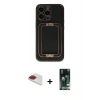 MARSİLYAN™- iPhone 13 Pro Max Kılıf Kozmos Minimal Prime - Şeffaf 360 Full Body Arka Koruyucu + Pers Alüminyum Kamera Lens - KI
