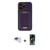 MARSİLYAN™- iPhone 13 Pro Max Kılıf Kozmos Minimal Prime - Şeffaf 360 Full Body Arka Koruyucu + Pers Alüminyum Kamera Lens - LT