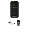 MARSİLYAN™- iPhone 13 Pro Max Kılıf Kozmos Minimal Prime - Şeffaf 360 Full Body Arka Koruyucu + Pers Alüminyum Kamera Lens - GI
