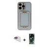 MARSİLYAN™- iPhone 13 Pro Max Kılıf Kozmos Minimal Prime - Şeffaf 360 Full Body Arka Koruyucu + Pers Alüminyum Kamera Lens - GI